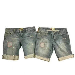 Old Navy Women's Denim Shorts with Embroidered Details